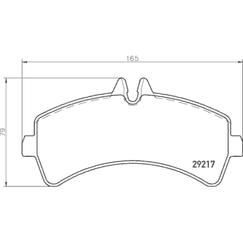 Bremsbelagsatz Scheibenbremse Hella Pagid 8DB 355 005-541 für Mercedes Benz VW