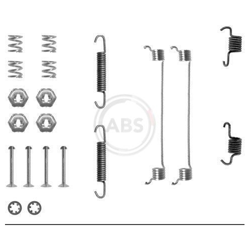 Zubehörsatz Bremsbacken A.b.s. 0651Q für Citroën Peugeot Renault Hinterachse