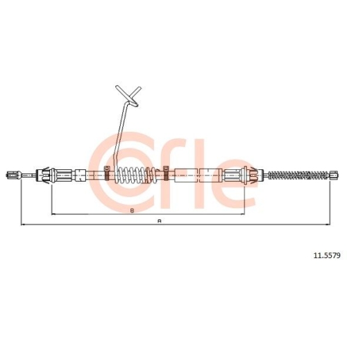 Seilzug Feststellbremse Cofle 11.5579 für Ford Hinten Links