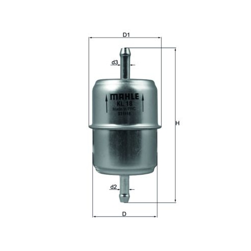 Kraftstofffilter Mahle KL 18 OF für Audi Mercedes Benz Mercedes Benz VW Cupra