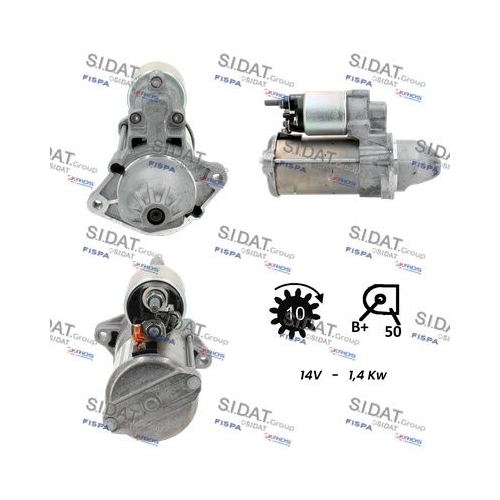 Starter Sidat S12BH0075 für Alfa Romeo Fiat Ford Lancia