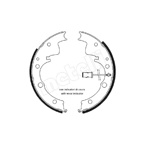 Bremsbackensatz Metelli 53-0065 für Iveco Hinterachse