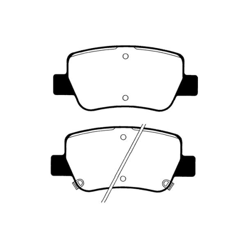 Bremsbelagsatz Scheibenbremse Raicam RA.0954.0 für Toyota Hinterachse