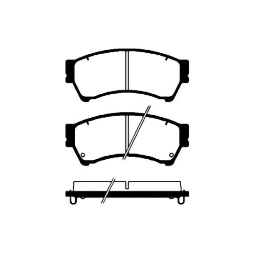 Bremsbelagsatz Scheibenbremse Raicam RA.0976.0 für Mazda Vorderachse