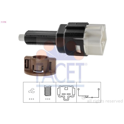 Bremslichtschalter Facet 7.1178 Made In Italy - Oe Equivalent für Citroën Honda