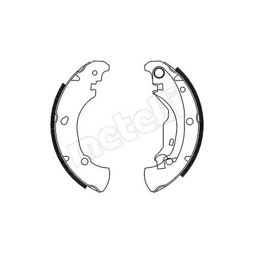 Bremsbackensatz Metelli 53-0076 für Fiat Hinterachse