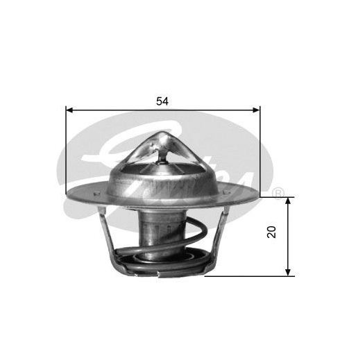 Thermostat Kühlmittel Gates TH00182G2 für Citroën Fiat Lancia Peugeot Renault