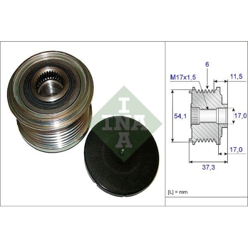 Generatorfreilauf Ina 535 0149 10 für Citroën Fiat Opel Peugeot Vauxhall