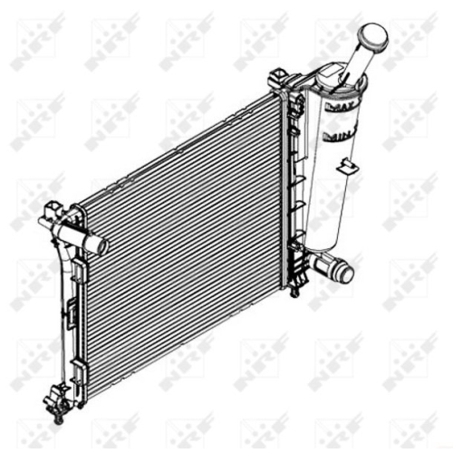 Kühler Motorkühlung Nrf 58429 für Fiat