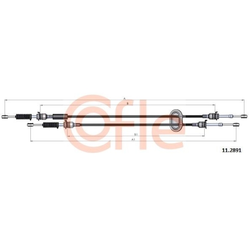 Seilzug Schaltgetriebe Cofle 11.2891 für Renault