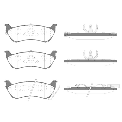 Bremsbelagsatz Scheibenbremse Raicam RA.0736.0 für Mercedes Benz Mercedes Benz