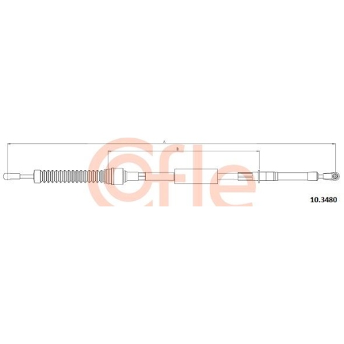 Seilzug Schaltgetriebe Cofle 10.3480 für VW Vag