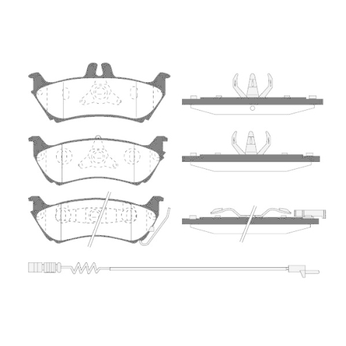 Bremsbelagsatz Scheibenbremse Raicam RA.0736.1 für Mercedes Benz Mercedes Benz