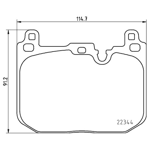 Bremsbelagsatz Scheibenbremse Hella Pagid 8DB 355 025-621 für Mini Vorderachse