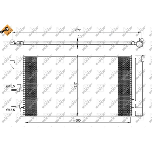 Kondensator Klimaanlage Nrf 35883 Easy Fit für Fiat