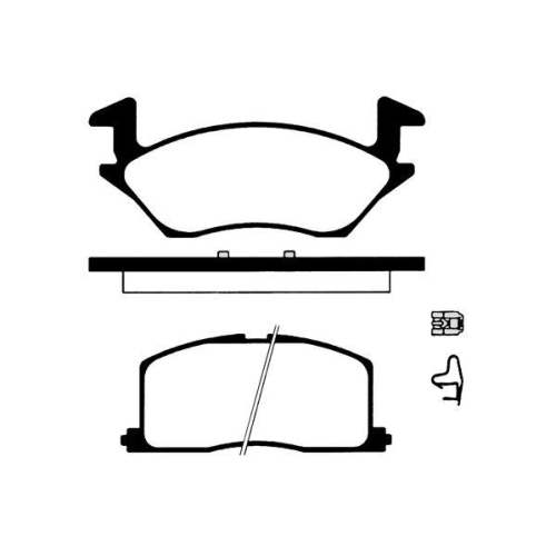 Bremsbelagsatz Scheibenbremse Raicam RA.0744.0 für Toyota Vorderachse