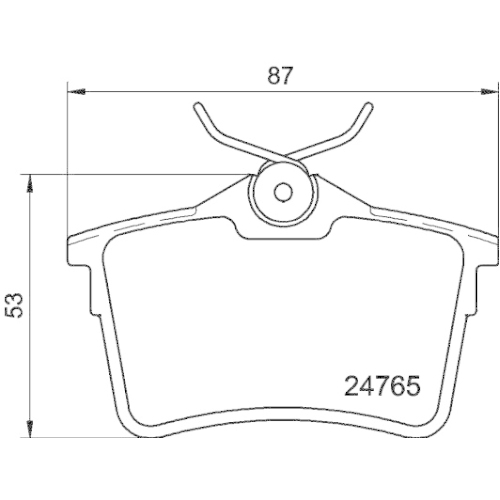 Bremsbelagsatz Scheibenbremse Hella Pagid 8DB 355 014-081 für Citroën Peugeot