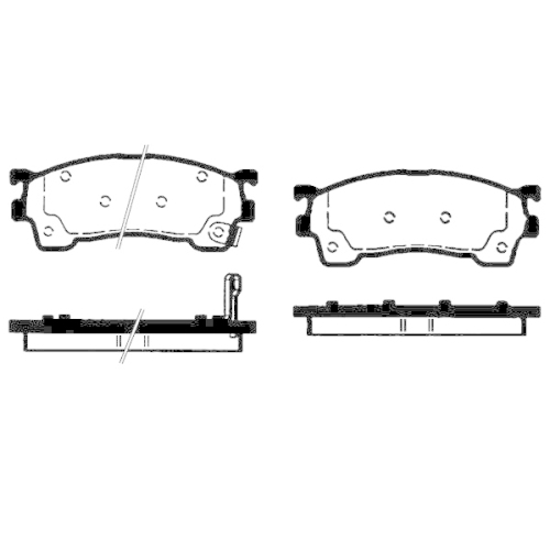 Bremsbelagsatz Scheibenbremse Raicam RA.0731.0 für Mazda Ford Usa Vorderachse