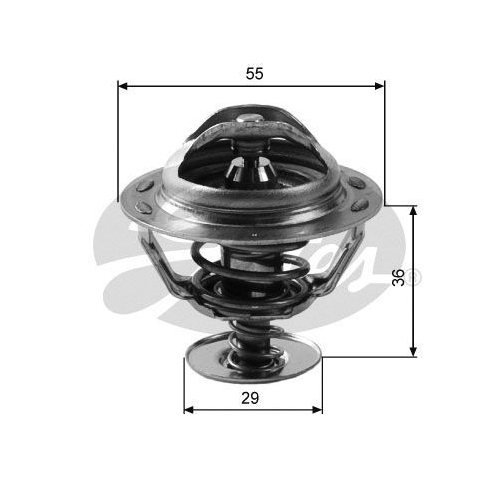 Thermostat Kühlmittel Gates TH12283G2 für Citroën Fiat Lada Lancia Peugeot