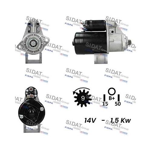 Starter Sidat S12BH0258A2 für Porsche