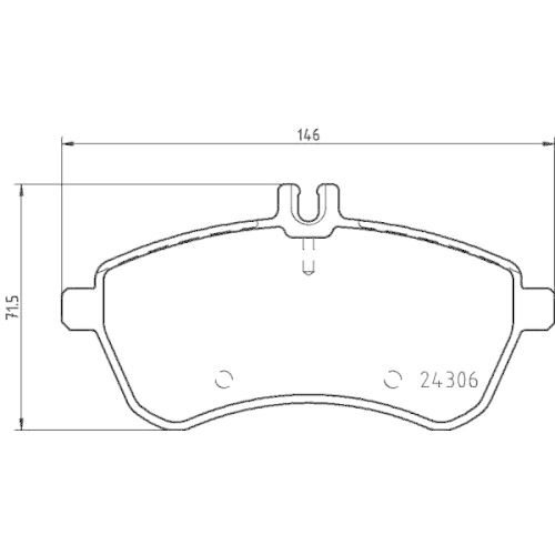 Bremsbelagsatz Scheibenbremse Hella Pagid 8DB 355 012-601 für Mercedes Benz