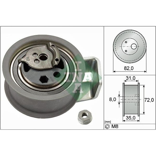 Spannrolle Zahnriemen Ina 531 0436 20 für Audi Ford Seat Skoda VW