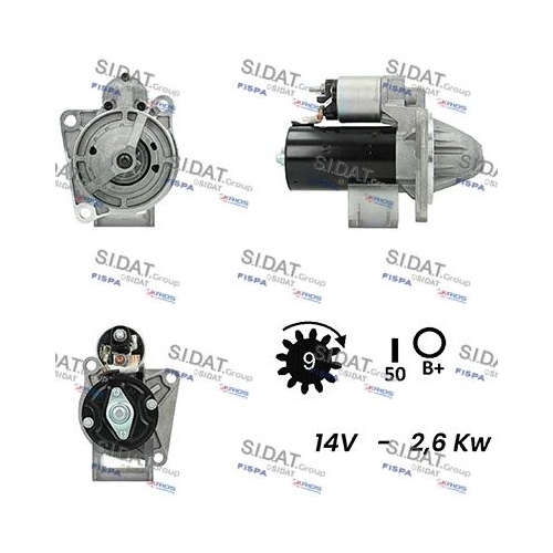 Starter Sidat S12BH0263A2 für Iveco