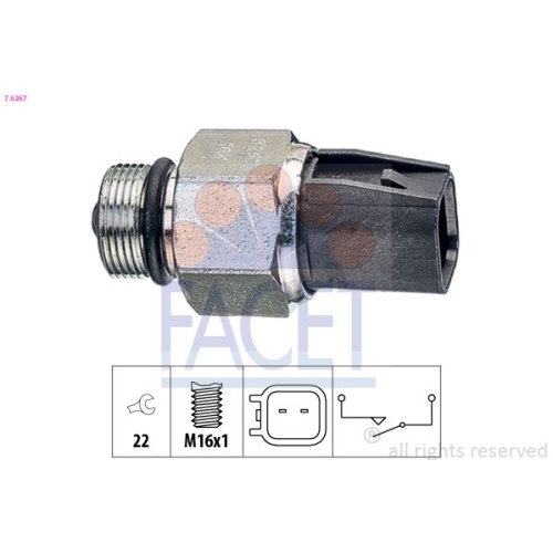 Schalter Rückfahrleuchte Facet 7.6267 Made In Italy - Oe Equivalent für Ford