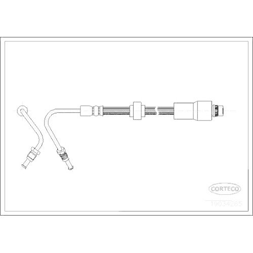 Bremsschlauch Corteco 19034265 für Renault Hinterachse Links