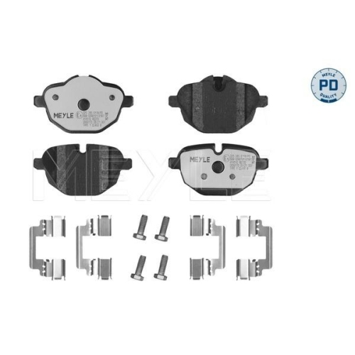 Bremsbelagsatz Scheibenbremse Meyle 0252456118PD für Bmw Hinterachse