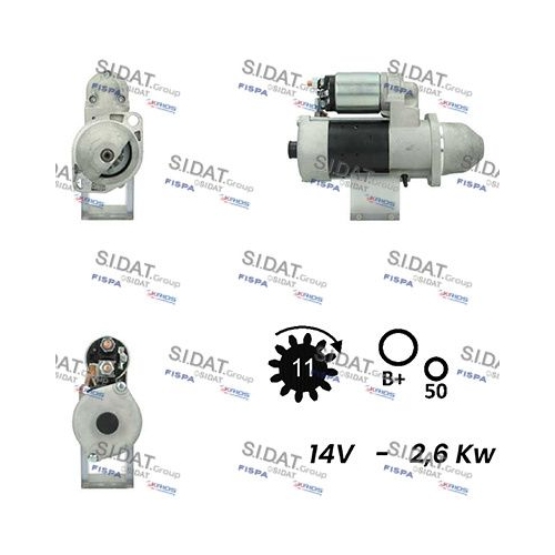 Starter Sidat S12BH0288A2 für Same