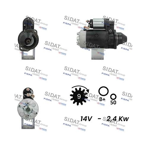 Starter Sidat S12BH0305A2 für Renault Steyr