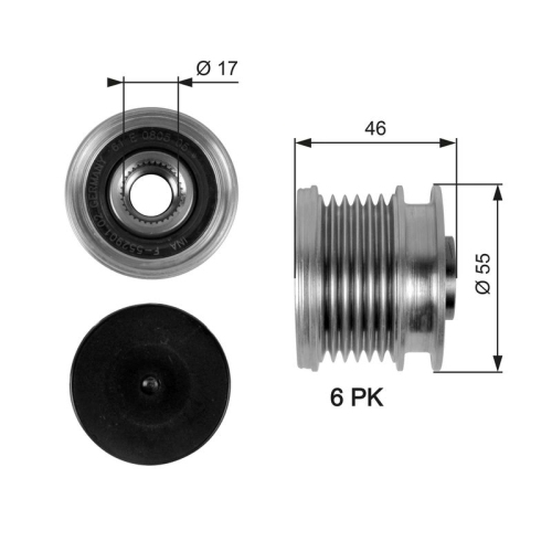 Generatorfreilauf Gates OAP7092 Drivealign® für Mercedes Benz Mercedes Benz