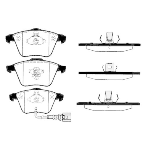 Bremsbelagsatz Scheibenbremse Raicam RA.0824.1 für Audi Seat Skoda VW