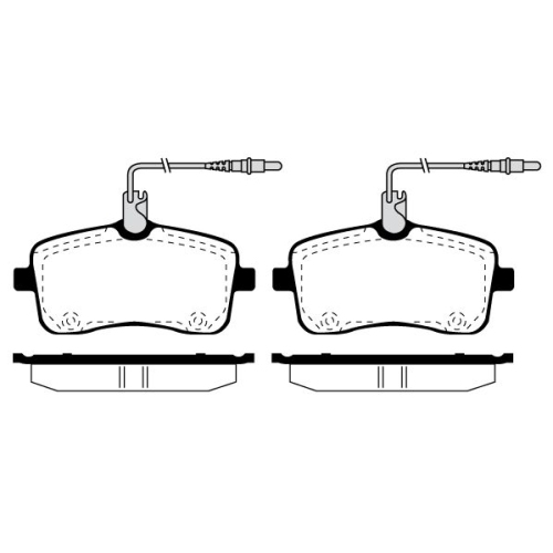 Bremsbelagsatz Scheibenbremse Raicam RA.0839.0 für Peugeot Vorderachse