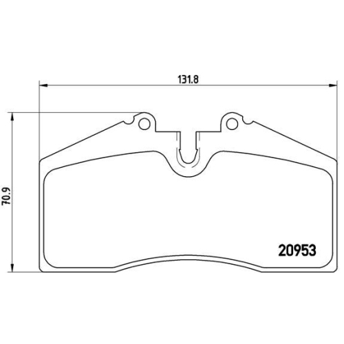 Bremsbelagsatz Scheibenbremse Brembo P65005 Prime Line für Audi Porsche Seat VW