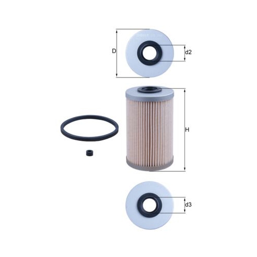 Kraftstofffilter Mahle KX 204D für Gmc Nissan Opel Renault Vauxhall