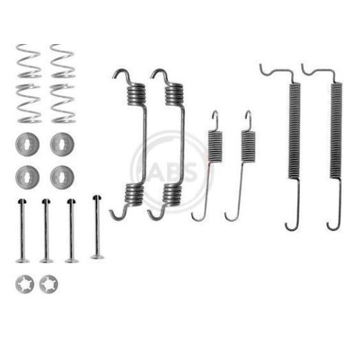 Zubehörsatz Bremsbacken A.b.s. 0710Q für Opel Vauxhall Daewoo Hinterachse