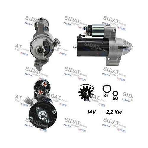 Starter Sidat S12BH0431 für Bmw