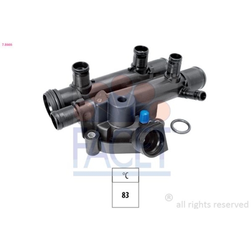 Thermostat Kühlmittel Facet 7.8666 Made In Italy - Oe Equivalent für Nissan Opel