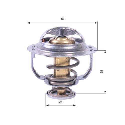 Thermostat Kühlmittel Gates TH42895G1 für Audi Seat Skoda VW