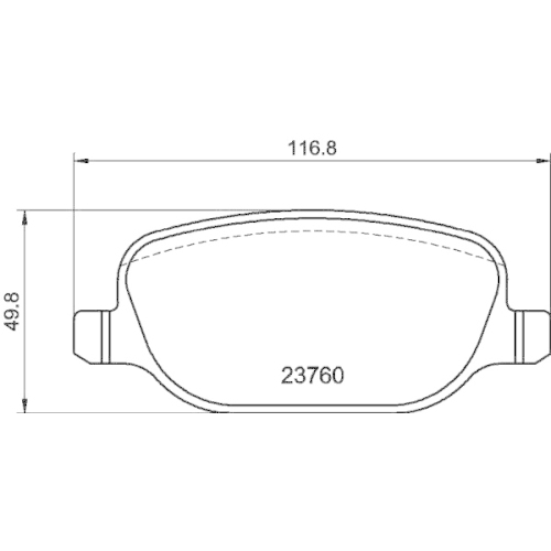 Bremsbelagsatz Scheibenbremse Hella Pagid 8DB 355 018-771 für Alfa Romeo Fiat