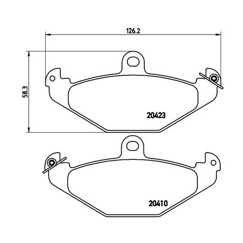 Bremsbelagsatz Scheibenbremse Brembo P68017 Prime Line für Chrysler Renault