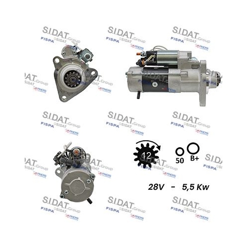 Starter Sidat S24MH0047 für Iveco Mitsubishi