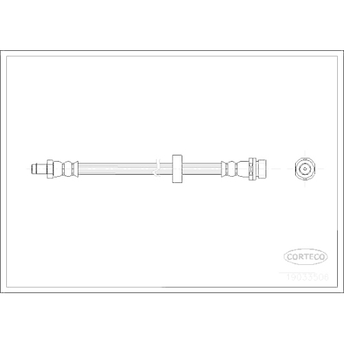 Bremsschlauch Corteco 19033506 für Ford Hinterachse