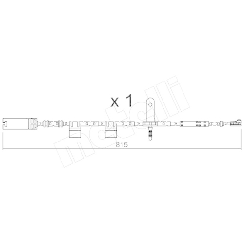 Warnkontakt Bremsbelagverschleiß Metelli SU.324 für Mini Vorderachse