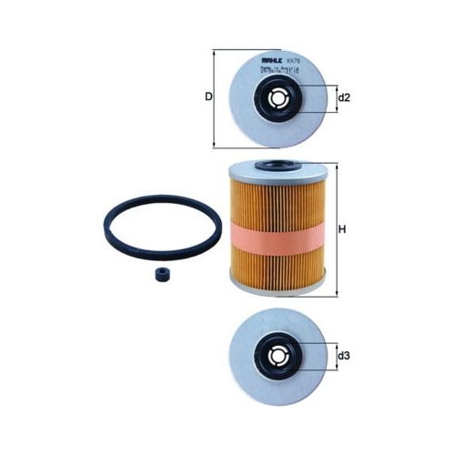 Kraftstofffilter Mahle KX 78D für Gmc Opel Saab Vauxhall Chevrolet