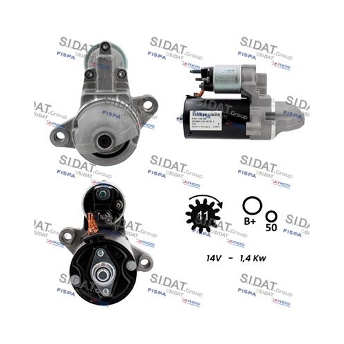 Starter Sidat S12BH0648 für Bmw Toyota