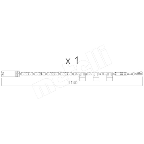 Warnkontakt Bremsbelagverschleiß Metelli SU.325 für Mini Hinterachse