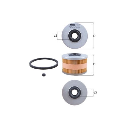 Kraftstofffilter Mahle KX 79D für Opel Renault Suzuki Vauxhall Dacia